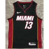 [ Hot Pressed ] Nba Miami Heat No. 13 Black V Basketball Jersey