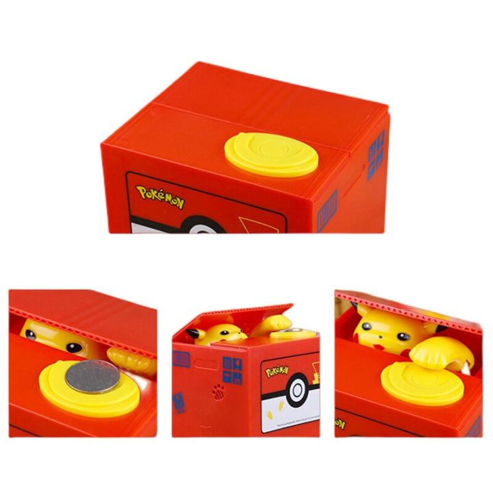 กระปุกออมสินหมู-pikachu-pikachu-พร้อมกล่องดนตรีขโมยเงินของเล่นตุ๊กตาขยับแขนขาได้-box-penyimpan-uang-อิเล็กทรอนิกส์ของขวัญเด็ก