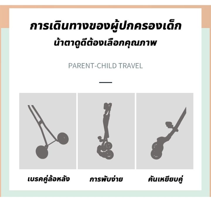 รถเข็นเด็ก4ล้อ-รถเข็นเด็กพับได้-แถมเบาะนิ่ม-ล้อมีเบรค-รถเข็น-มีโช๊ค-รถเข็นเด็กรถเข็นพับได้-รถเข็นเด็กถูกๆ