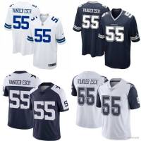 JS Dallas Cowboys NFL Football Jersey Vander Esch No.55 Tshirt Top Legend Jersey Loose Sport Tee Unisex SJ