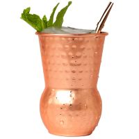 400ml Hammered Moscow Mule Mug Copper Plated Coffee Mug Beverage Cup Mug for mule cocktail beverages soft drinks