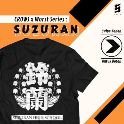 【New】T-shirt  เสื้อยืด ผ้าฝ้าย พิมพ์ลาย Crows X Worst Series ยุค 30s สําหรับโรงเรียนมัธยม SuzuranS-5XL