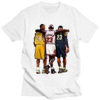 Kobe 3d เสื้อยืด สามคน การค้าต่างประเทศ ขายดี Jordan สไตล์ใหม่ บาสเก็ตบอล NBA ยุโรป แขนสั้น James