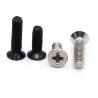 GB819 304 Stainless Steel Black Steel Mini Phillips Cross Flat Countersunk Head Bolt Screw M1 M1.2 M1.4 M1.6 M2 M2.5 M3 M4