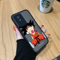 GGK เคส Vivo Y02A Y02T อนิเมะดราก้อนบอล Sson Goku ขอบเคสนิ่มใส่โทรศัพท์มีน้ำค้างแข็งโปร่งใสแข็งกันกระแทกสำหรับเด็กผู้ชายเคสป้องกันกล้องคลุมทั้งหมด