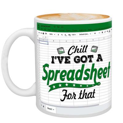 Excel ทางลัดคลาสสิกแก้วออกแบบภาพถ้วยภาพจับรอบกาแฟของขวัญที่เรียบง่ายชาพิมพ์ Drinkware รูปภาพของขวัญคริสต์มาส