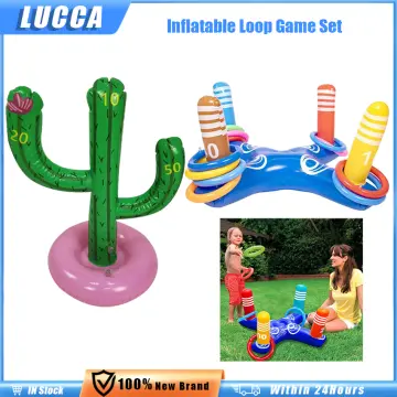 Outdoor Swimming Pool accessories Inflatable Cactus Ring Toss Game Set  Floating Pool Toys Beach Party Supplies Party Bar Travel - Realistic Reborn  Dolls for Sale