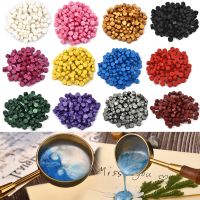 100Pcs Retro Sealing Wax Beads Octagonal Seal Stamp Wax Pellet DIY Scrapbooking Invitation Cards Decoration Craft Supplies