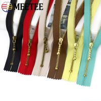 ✣◑ Meetee 10/20Pcs 12-40cm 3 Metal Zippers For Sewing Bag Garment Zipper Purse Wallet Pocket Zips Repair Kit DIY Decor Accessories