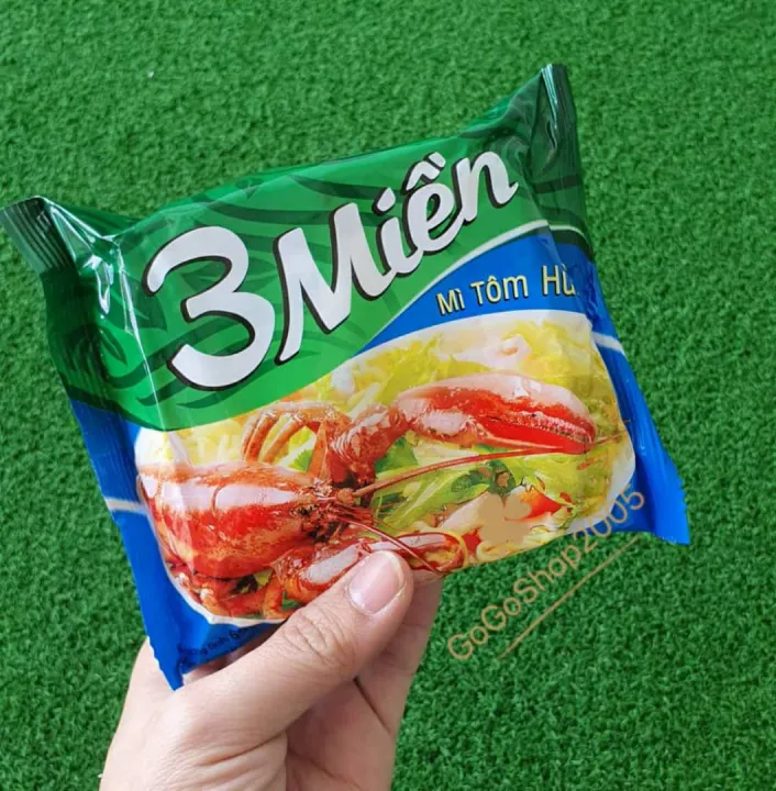 3 Mien Mi Tom Hum / Lobster Flavor Vietnamese Instant Noodles 65g ( 30 ...