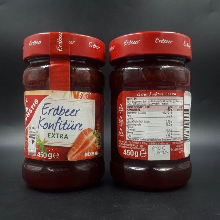 G G Erdbeer Konfiture/ Strawberry Jam w/ Extra Fruits 450g | Lazada PH