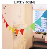 Colorful Felt Flags Pennant Birthday Bunting Banners Garlands Wedding Hanging Banners Flags Party Decoration Supplies S00118