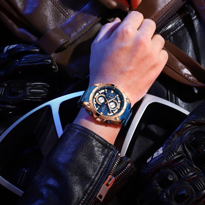 cayon-บุรุษยอดนาฬิกาแบรนด์หรูโครโนกราฟควอตซ์ผู้ชายนาฬิกากันน้ำกีฬานาฬิกาข้อมือผู้ชายสแตนเลสชายนาฬิกา