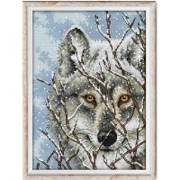 Wolf 3 cross stitch kit aida 14ct 11ct count printed canvas stitches embroidery DIY handmade needlework Needlework