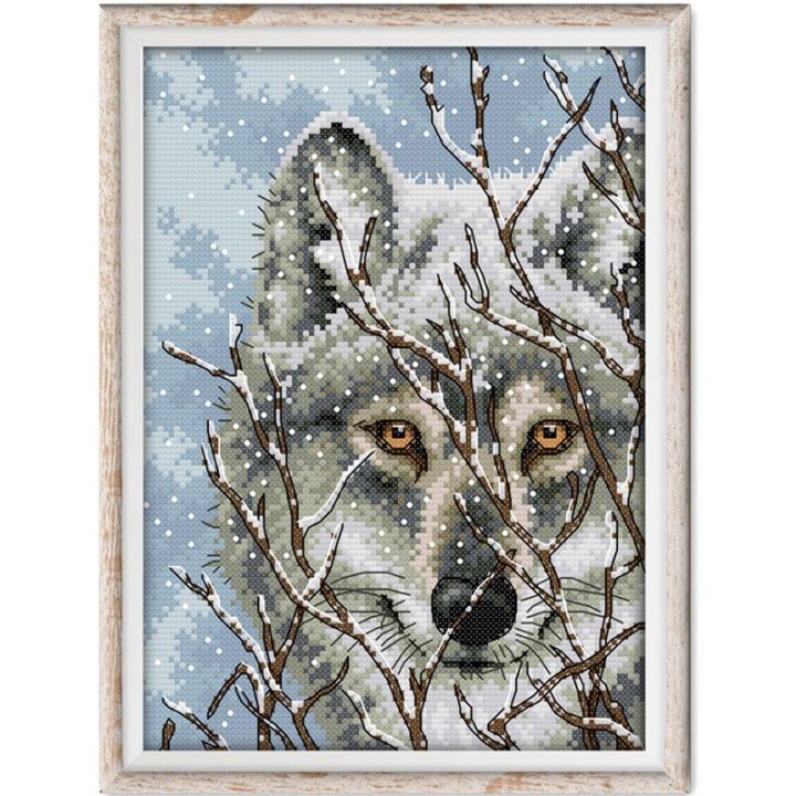 wolf-3-cross-stitch-kit-aida-14ct-11ct-count-printed-canvas-stitches-embroidery-diy-handmade-needlework-needlework
