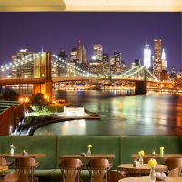 Custom 3D Mural Wallpaper New York City Night Modern Dining Room Living Room Bedroom Home Decor 3D Room Wallpaper Roll Landscape