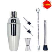 AREYOUCAN, Cái bộ 6 Cái Bình Lắc Cocktail Bằng Thép Không Gỉ 750 550Ml