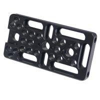 ;[=- Multi-Purpose Switching Plate Cheese Board Easy Plate 1/4 3/8 ARRI Cold Shoe For Railblock Dovetail Rods DSLR Camera Cage Rig