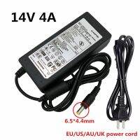 14V 4AจอแอลซีดีAC Power Adapter DC 6.5*4.4มม.สำหรับSamsung EU USปลั๊กไฟUK AUพลังงานแล็ปท็อปโน้ตบุ้คSupplyคอมพิวเตอร์ส่วนบุคคล
