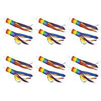 12 Pieces Windsock Colorful Hanging Decoration Windsock for Outdoor Hanging