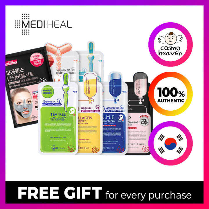 MEDIHEAL Facial Mask sheets (7 types) Lazada PH