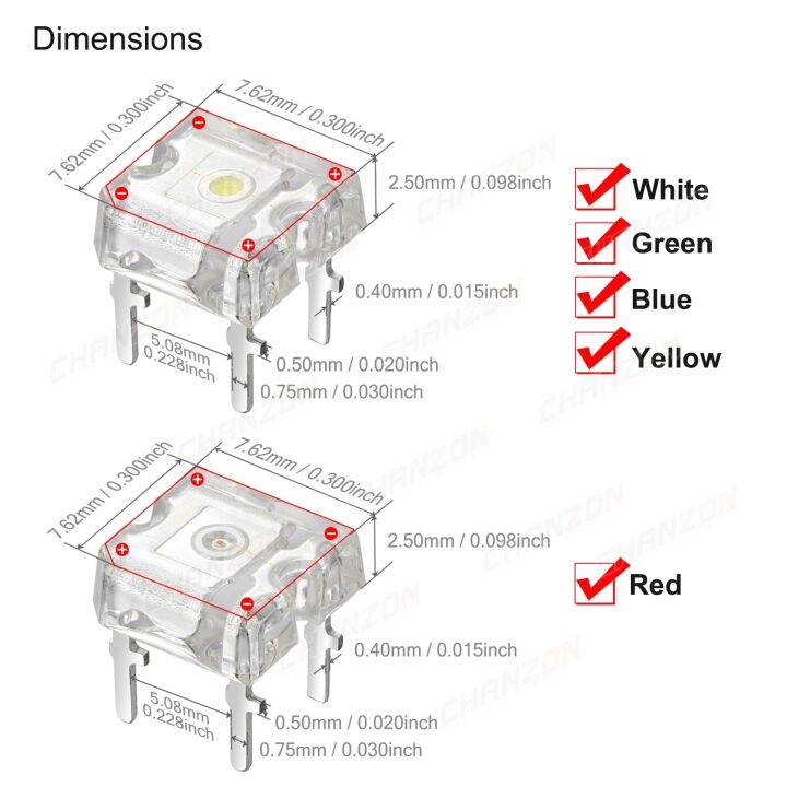 100pcs-flat-top-led-diode-piranha-super-flux-warm-white-red-green-blue-yellow-dip-diy-superflux-pcb-lights-emitting-lamp-bulb