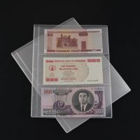 Money Banknote Paper Money Album Page Collecting Holder Sleeves 3-slot Loose Leaf Sheet Album Protection for Stamps Currency  Photo Albums