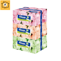 (แพ็ค 3 กล่อง) Kleenex Floral Facial Tissue คลีเน็กซ์ ฟลอรัล กระดาษทิชชู่เช็ดหน้า 135 แผ่น รหัสสินค้าli0538pf