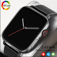 ZZOOI 2023 New Smart Watch AMOLED HD Screen Bluetooth Call Fitness Bracelet Waterproof Smartwatch Voice Watch For Men Women