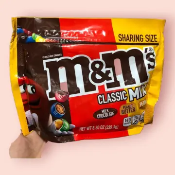 How many m&m's are in the m&m's peanut 45g/1.58 oz bag ?