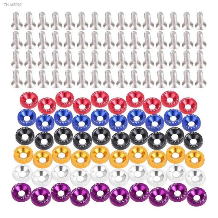 M6 JDM Car Modified Hex Plate Bolts Fasteners Fender Engine styling