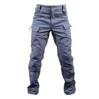 G&amp;MN IX7 IX9 100% Cotton Stretch Fabric Multi-function Military City Tactical Sports Pants Mens Special Police Combat Military Cargo Pants Mens Casual Multi-pocket Pants