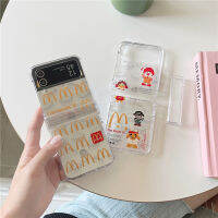 เคสแบบฝาพับ4 Z Samsung Z พลิก3กาแล็คซี่ Z พลิก5เคสกันการกระแทกป้องกันการตกหล่นบนหิมะเพนกวินน่ารักเคสเต็มรูปแบบ TPU ป้องกันร่างกายฝาครอบป้องกันรอยขีดข่วนสำหรับ Samsung Galaxy Z พลิก5