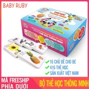 Thẻ Học Thông Minh Cho Bé - 16 Chủ Đề 416Thẻ Học Song Ngữ Anh-Việt Cho Bé