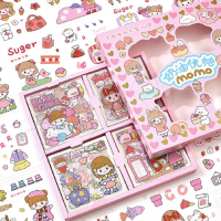 ? พร้อมส่ง ?สติ๊กเกอร์ 100แผ่น รุ่น ST-2378 Sticker PVC ไม่ซ้ำลาย น่ารัก กันน้ำ สติ๊กเกอร์ไดคัท ลายน่ารัก? พร้อมกล่อง ? Lovezycom