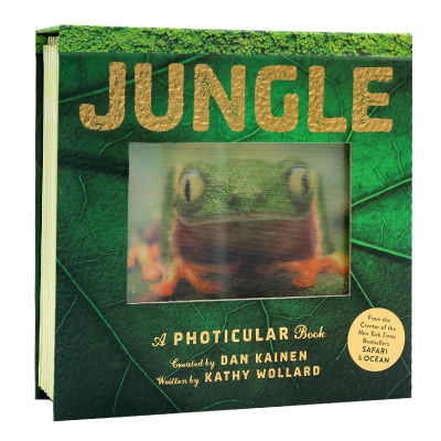 Light and film series jungle moving 3D picture book jungle a photographic book imported English original picture book New York Times best seller magic flip book