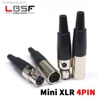 ▣ 4pin Mini XLR Aviation Connector Female Socket Zinc Alloy copper pins for MIC Microphone Audio Video Connecting