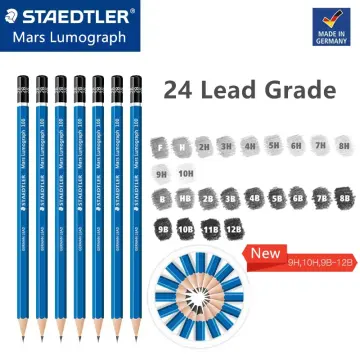 24/30pcs Germany STAEDTLER 100 Mars Lumograph Drawing Sketching Pencils  Blue Rod/Black Rod Drawing Design