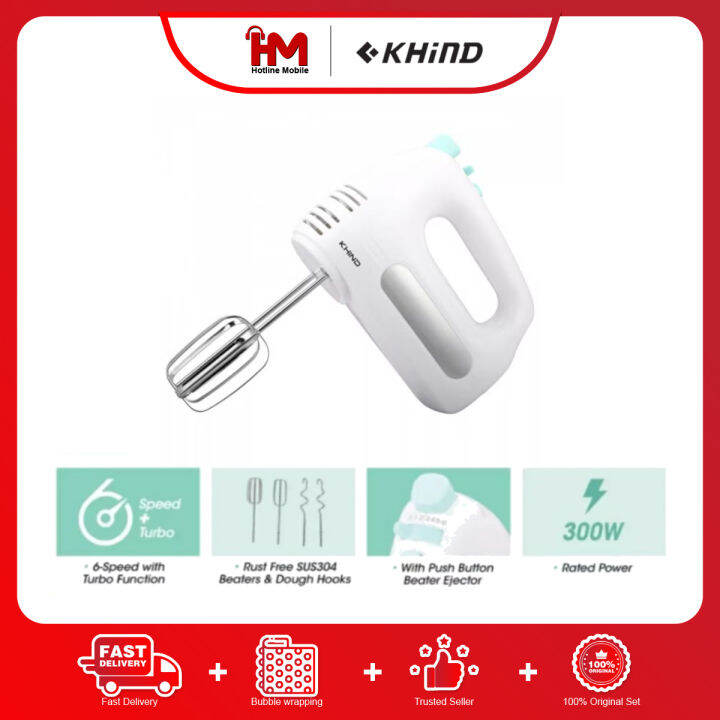 Khind HM300 6 Speed 300W Hand Mixer Lazada