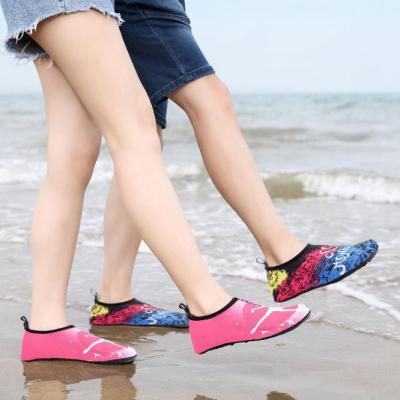 【Hot Sale】 Beach socks womens wading shoes childrens water park snorkeling non-slip and anti-cutting mens soft-soled skin-fitting shoes