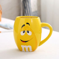 2019 New 600mL m&amp;m Beans Coffee Mugs Tea Cups and Mugs Cartoon Cute Expression Mark Large Capacity Drinkware Christmas Gifts