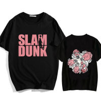 Slam Dunk น่ารักอะนิเมะผู้ชายผู้หญิงเสื้อยืดเสื้อยืดปกติพอดีเสื้อยืด