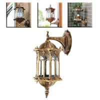 Outdoor Lantern Sconce Porch Light Lamp Antique Wall Lighting Exterior Fixture E27E26 Fence Garden Home Decor