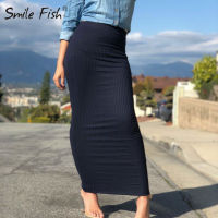 Muslim Casual Winter Autumn Womens Skirt Knitting Cotton Long Skirt Office Chic Bodycon Streetwear Sheath Pencil Skirts GV796