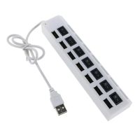 4 7 Port Computer USB 2 0 USB Hub Multi USB Splitter Hub Use Power Adapter Multiple Expander USB Hub With Switch USB Hubs