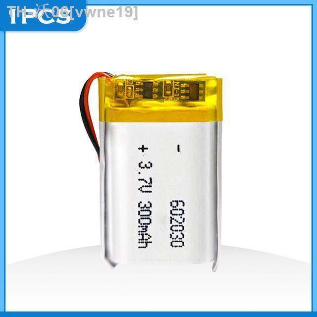 602030-3-7v-300mah-polymer-lithium-rechargeable-battery-for-gps-toys-bluetooth-headset-speaker-led-light-massager-hot-sell-vwne19