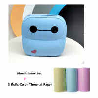 เครื่องปริ้นเทอร์มอลขาวดำไร้หมึก A6 เครื่องพิมพ์ภาพ P8 MINI PRINTER 203DPI blieetooth แถมฟรีกระดาษสติ๊กเกอร์ 3 ม้วน