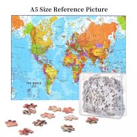 World Map 500 Pieces Wooden Jigsaw Puzzle Adult Educational Puzzles For Childrens Gift