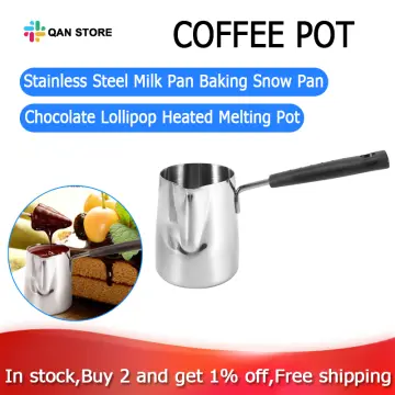 1000ml Butter Warmer Stainless Steel Milk Warmer Pot With Handle Butter Pan  Turkish Coffee Pot Choc