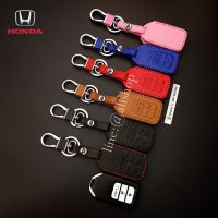 ซองหนังแท้ ใส่กุญแจรีโมทรถยนต์ รุ่นสีสัน Honda Civic Hatchback 2017-19 Smart Key 3 ปุ่ม